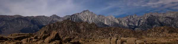 mountain range, landscape Wallpaper 1590x400