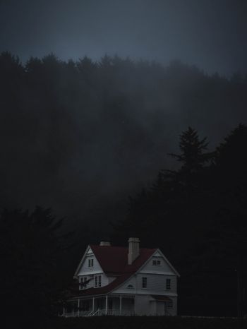 house, night, dark Wallpaper 1536x2048