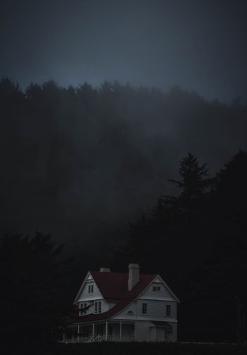 house, night, dark Wallpaper 1640x2360