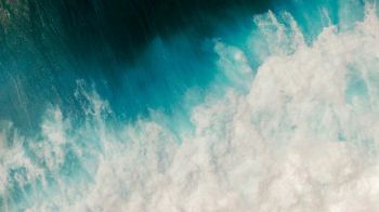 sea waves, blue Wallpaper 1600x900
