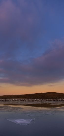 landscape, ice, sky Wallpaper 1080x2280