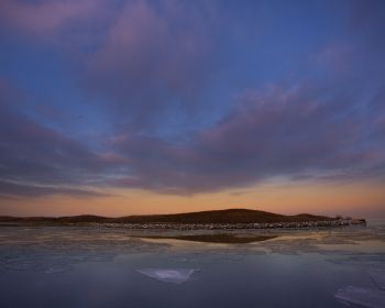 landscape, ice, sky Wallpaper 1280x1024