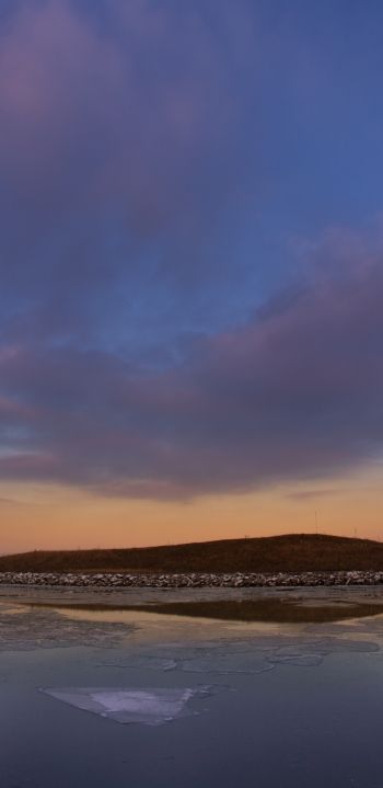 landscape, ice, sky Wallpaper 1080x2220