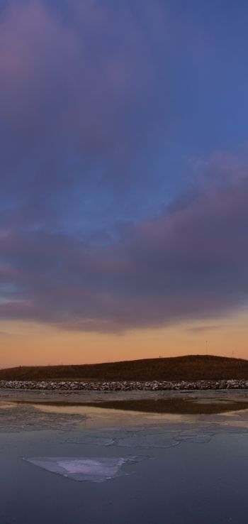 landscape, ice, sky Wallpaper 1440x3040