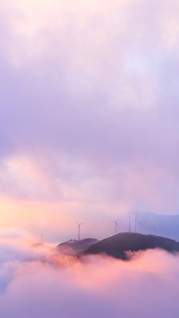 fog, sky, clouds Wallpaper 1440x2560