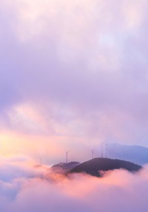 fog, sky, clouds Wallpaper 1668x2388