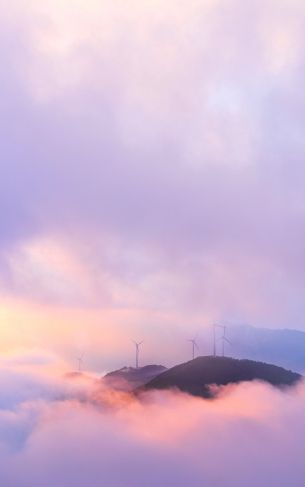 fog, sky, clouds Wallpaper 1752x2800