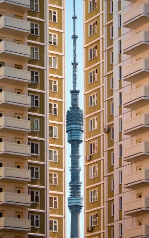 Ostankino TV Tower, Moscow Wallpaper 1752x2800