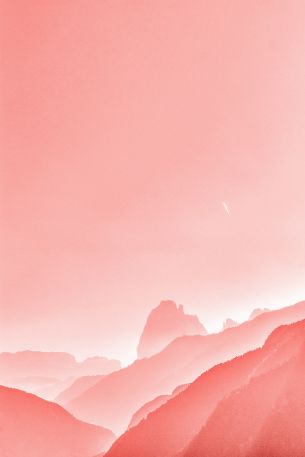 pink, landscape, pink sky Wallpaper 3648x5472