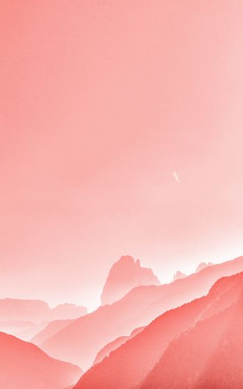 pink, landscape, pink sky Wallpaper 1752x2800
