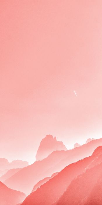pink, landscape, pink sky Wallpaper 720x1440