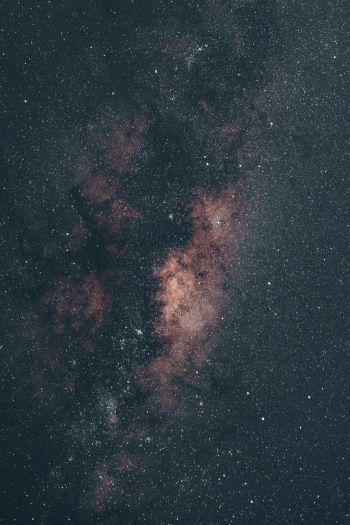 Обои 640x960 вселенная, Млечный Путь, звездное небо