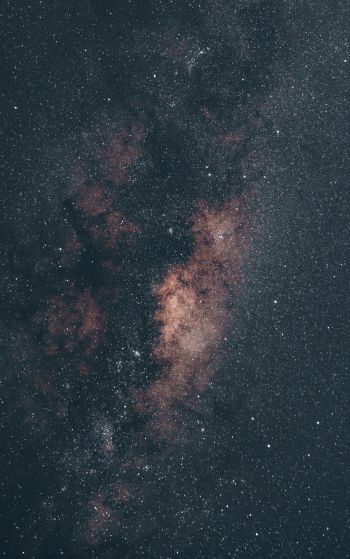 Обои 1752x2800 вселенная, Млечный Путь, звездное небо