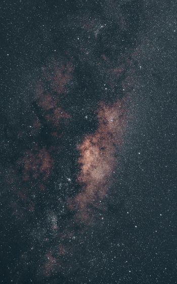 Обои 1600x2560 вселенная, Млечный Путь, звездное небо