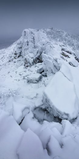 mountain range, snow, winter Wallpaper 720x1440