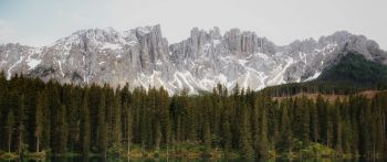mountain range, lake, landscape Wallpaper 2560x1080