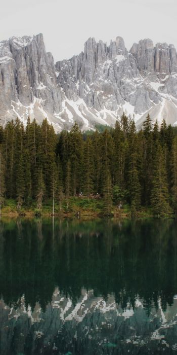 mountain range, lake, landscape Wallpaper 720x1440