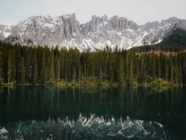 mountain range, lake, landscape Wallpaper 800x600