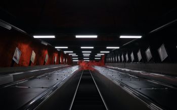 Обои 2560x1600 метро, черный, Стокгольм
