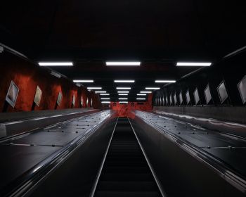 subway, black, Stockholm Wallpaper 1280x1024