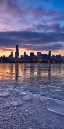 Chicago, landscape, USA Wallpaper 720x1440