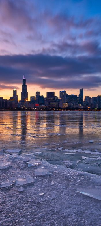 Chicago, landscape, USA Wallpaper 720x1600