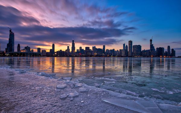 Chicago, landscape, USA Wallpaper 1920x1200