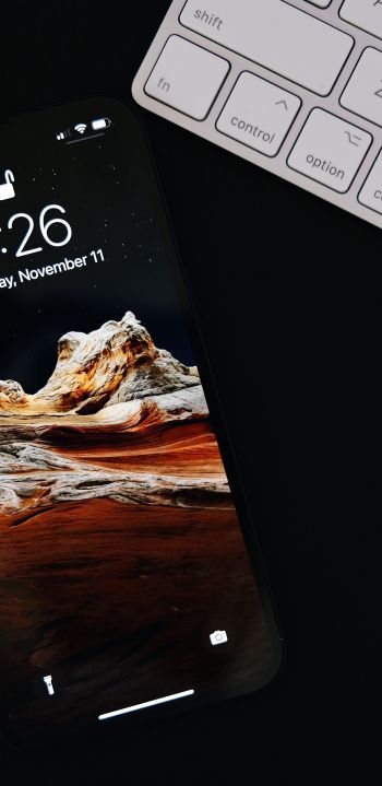 smartphone, keyboard, black Wallpaper 1440x2960