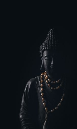 zen, black, statue Wallpaper 1200x2000