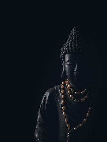 zen, black, statue Wallpaper 1620x2160