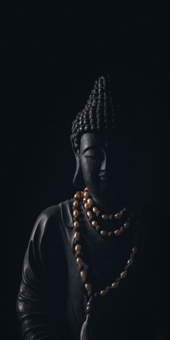 zen, black, statue Wallpaper 720x1440