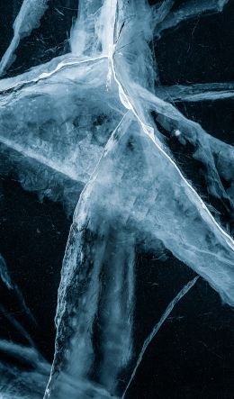 ice, blue, dark Wallpaper 600x1024