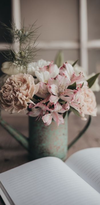 aesthetics, flower bouquet Wallpaper 1080x2220