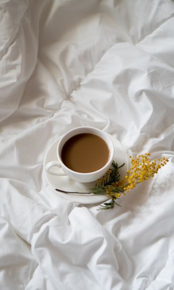 coffee cup, aesthetics of white Wallpaper 1200x2000
