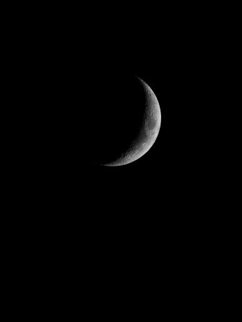Обои 1620x2160 луна, ночь, черный