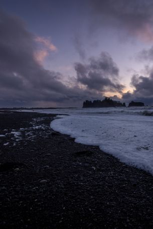 sea waves, sea foam, shore Wallpaper 640x960