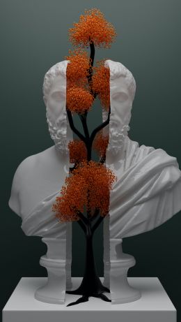 bust, art, aesthetics Wallpaper 640x1136