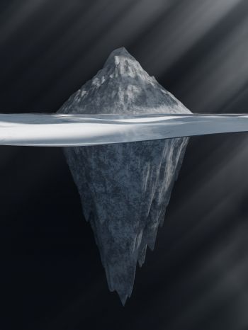 iceberg, ice, gray Wallpaper 2048x2732