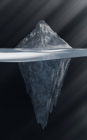iceberg, ice, gray Wallpaper 800x1280