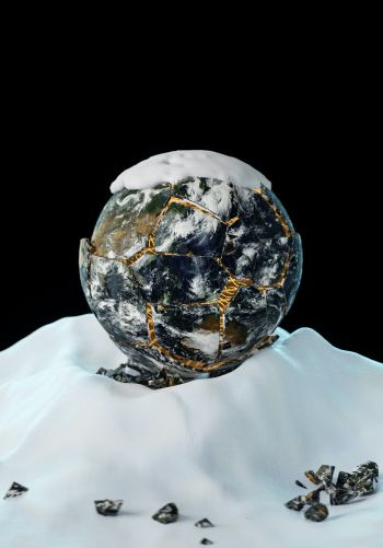 planet earth, abstraction, 3D Wallpaper 1668x2388