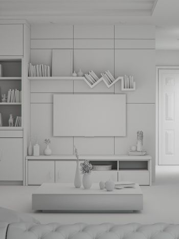 aesthetics of white, interior Wallpaper 1620x2160