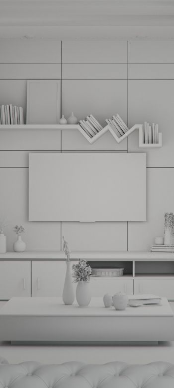 aesthetics of white, interior Wallpaper 720x1600