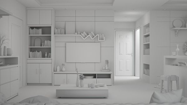 aesthetics of white, interior Wallpaper 3840x2160