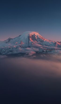 mountain, landscape, purple Wallpaper 600x1024