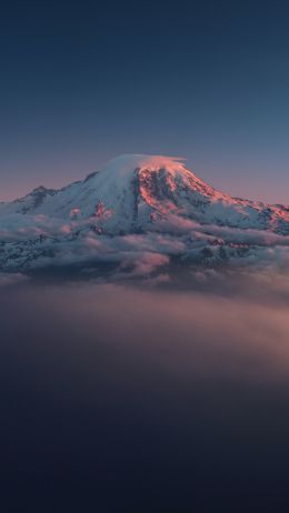 mountain, landscape, purple Wallpaper 750x1334