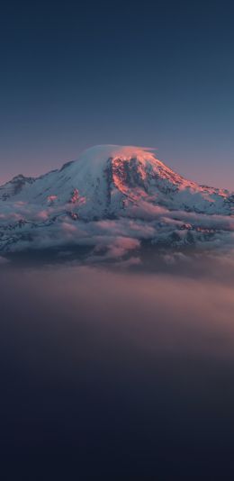 mountain, landscape, purple Wallpaper 1440x2960