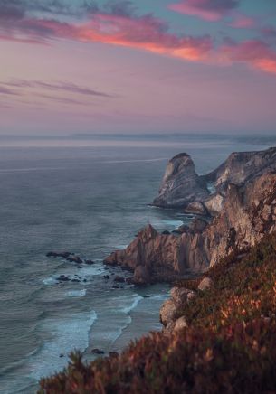 Praia da Ursa, beach, Portugal Wallpaper 1668x2388