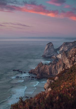 Praia da Ursa, beach, Portugal Wallpaper 1640x2360