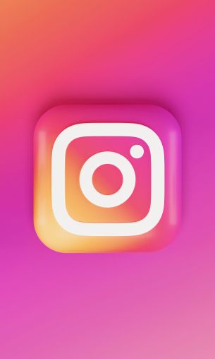 Обои 1200x2000 Instagram, логотип, градиент