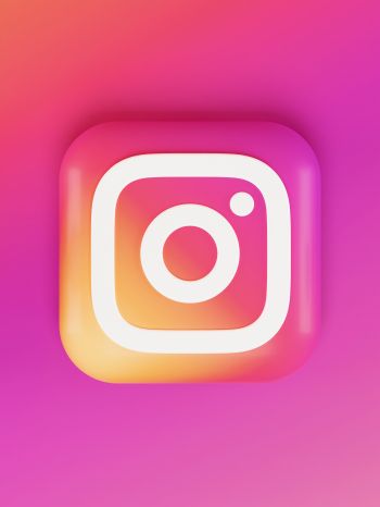 Обои 1668x2224 Instagram, логотип, градиент